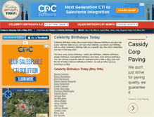 Tablet Screenshot of celebritybirthdaystoday.com